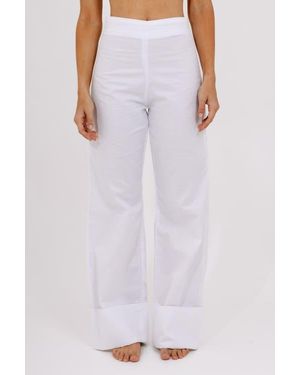Valentina Gordon Breeze Wide-Leg Pants - Purple