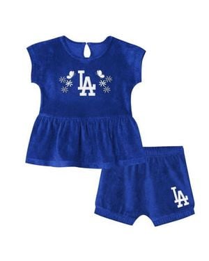 Outerstuff Girls Toddler Los Angeles Dodgers Hop Base Fashion T-Shirt & Shorts Set - Blue