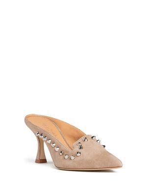 Beautiisoles Georgia Pointed Toe Mule - Natural