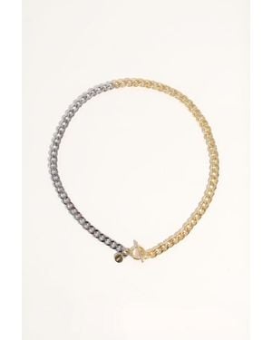 Joey Baby Sake Mixed Metal Freshwater Pearl Necklace - Natural