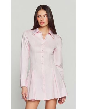 Generation Love Maple Pearl Poplin Dress - Pink