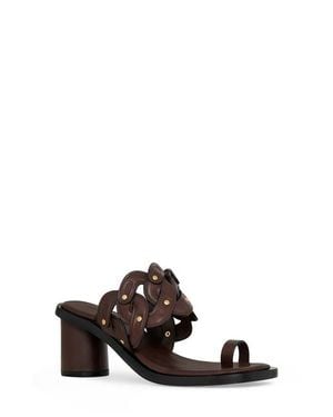 Rebecca Minkoff Studded Toe Loop Sandal - Black