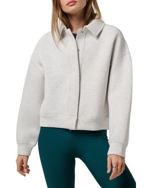 Travis Mathew Cloudscape Button-Up Jacket - Gray