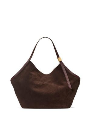 Kate Spade Extra Large Deco Suede Tulip Tote - Brown