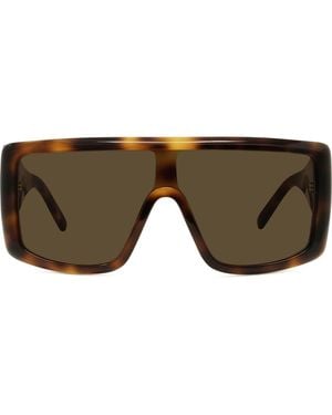 Givenchy Rectangular Flat Top Sunglasses - Brown