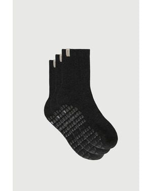 Fraise Grip Sock Trio - Black