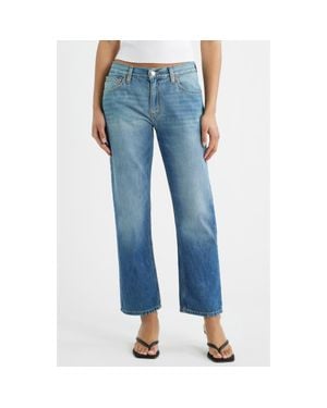 RE/DONE The Blondie High Waist Crop Straight Leg - Blue