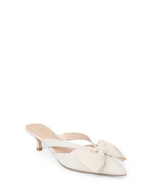 Jack Rogers Cynthia Bow Pointed Toe Mule - Natural