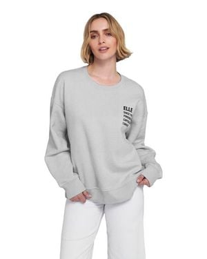 Elle Collection Graphic Sweatshirt - Gray