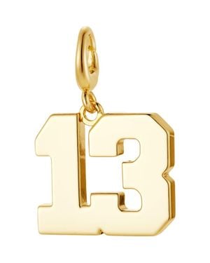 The Drip Bros Drip Digits Number Pendant Charm - Metallic