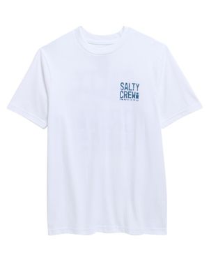 Salty Crew Kids' Tried & True Cotton Graphic T-Shirt - White
