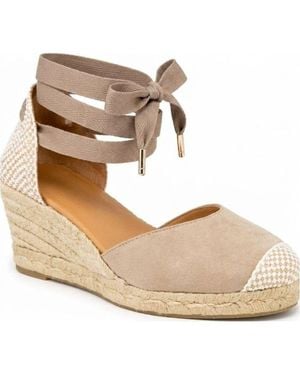 Menina Step Jimena Mid Laces Espadrille Sandal - Natural