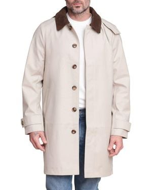 Bagatelle Combo Collar Mac Coat With Detachable Hood - Natural