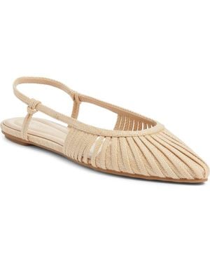 Open Edit Kaira Woven Slingback Flat - Metallic