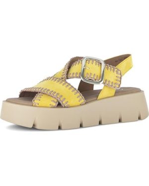 Gabor Ankle Strap Platform Sandal - Metallic