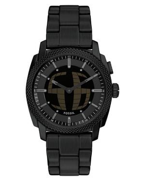 Fossil Machine Big Tic Anadigi Bracelet Watch, 41Mm - Black