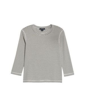 Sanctuary Mode Stripe Cotton Knit T-Shirt - Gray