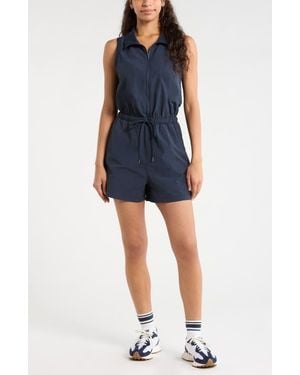 Zella Travel Lite Romper - Blue