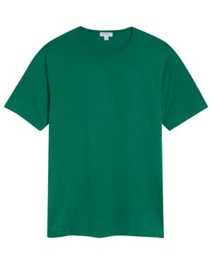 Sunspel Cotton Crewneck T-Shirt - Green