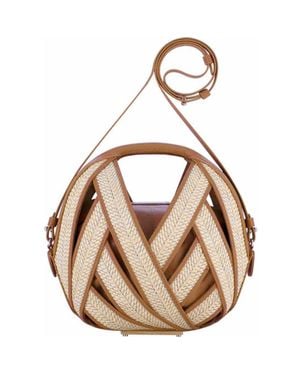PERRIN Paris Le Petit Panier Raphia Shoulder Bag - Multicolor