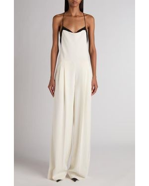Tom Ford Double Georgette Stretch Camisole Jumpsuit - White