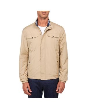 Con.struct Slim Fit Solid Hybrid Field Jacket - Natural