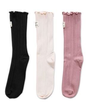 Belle & Bloom Beloved 3 Pack Socks - Black