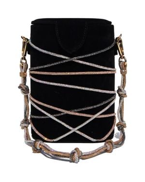 Simitri Knotty Bucket Bag - Black