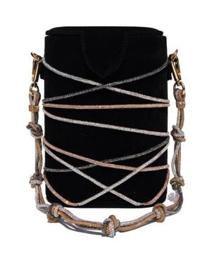 Simitri Knotty Bucket Bag - Black