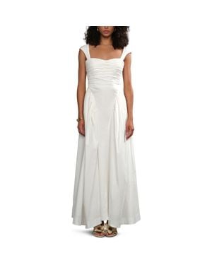 AMUR Galilea Ruched Dress - White