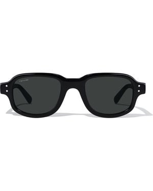 Cossimo Tres 48Mm Rectangle Acetate Sunglasses - Black