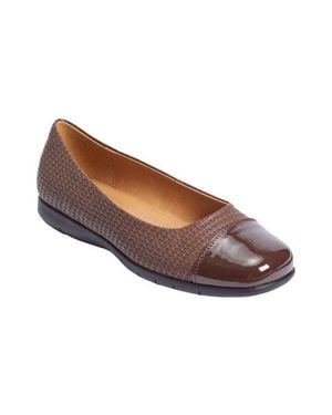 Comfortview The Fay Slip On Flat - Brown