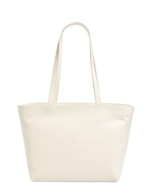 Alexander Wang Medium Punch Leather Tote Bag - Natural