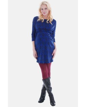 Everly Grey 'Carter' Maternity Dress - Blue