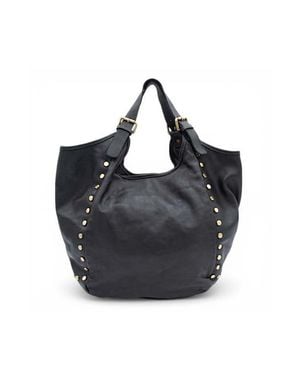 Bolsa Nova Slouchy Stud Tote - Black