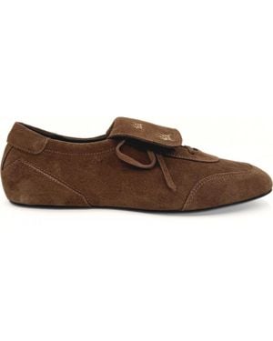 Amie Rafa Chelley Suede Sneakers - Brown