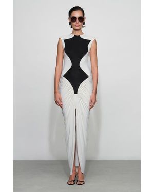 Et Ochs Dion Midi Dress - Gray
