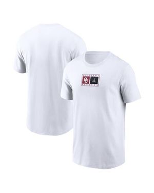 Nike Oklahoma Sooners Campus Logo Swoosh T-Shirt - White