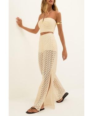 ViX Venice Cotton Broderie Anglaise Cover-Up Pants - Natural