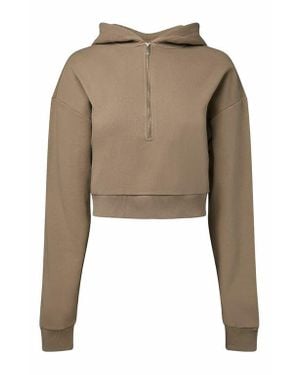 WeWoreWhat Half Zip Hoodie - Natural