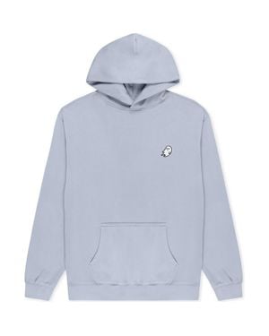 Alix Ghost Relaxed Midweight Faded Fleece Hoodie - Blue