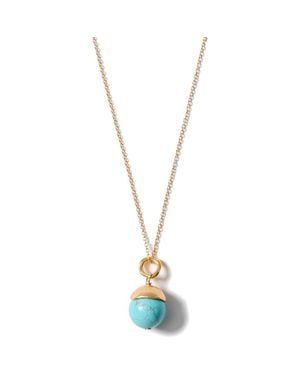 Chan Luu Semiprecious Stone Bell Pendant Necklace - Metallic