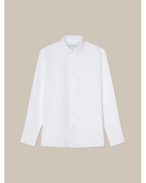Robert Talbott Harrison Button Down Oxford Shirt - White