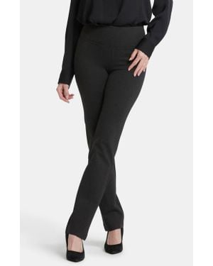 NYDJ Sculpt-Her Pull-On High Waist Straight Leg Pants - Black
