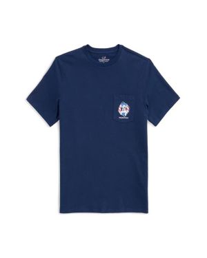 Vineyard Vines Usa Dog Life Graphic T-Shirt - Blue
