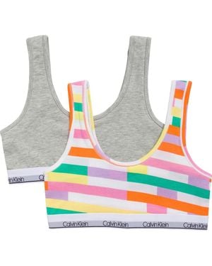 Calvin Klein Modern Cotton Bralettes - Multicolor