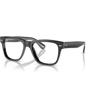 Oliver Peoples 51Mm Rectangle Optical Glasses - Black