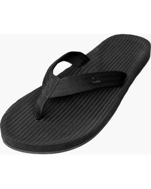 indosole Responsibly-Made Tire Sole Easy Living Flip Flops - Black