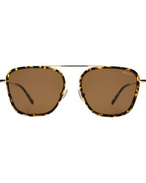 Illesteva Samos Ace Sunglasses - Brown