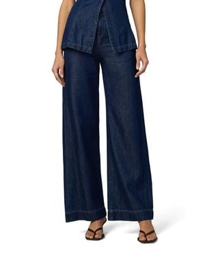 Joe's Jeans The Clean High Waist Wide Leg Trouser Jeans - Blue
